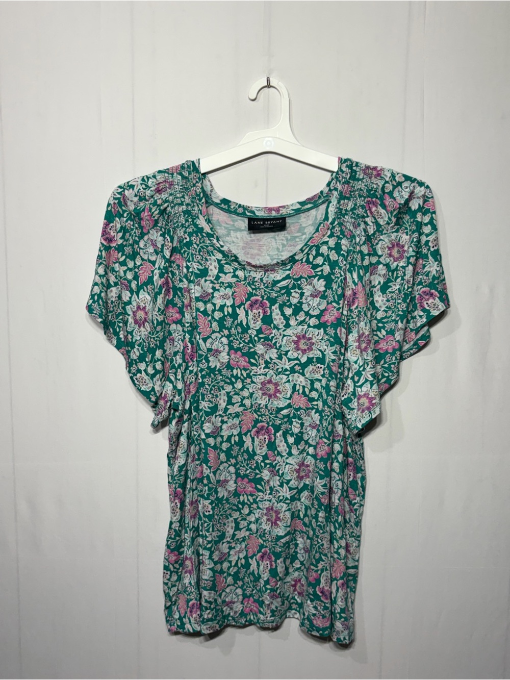 Lane Bryant Plus Size Flutter Sleeve Blouse